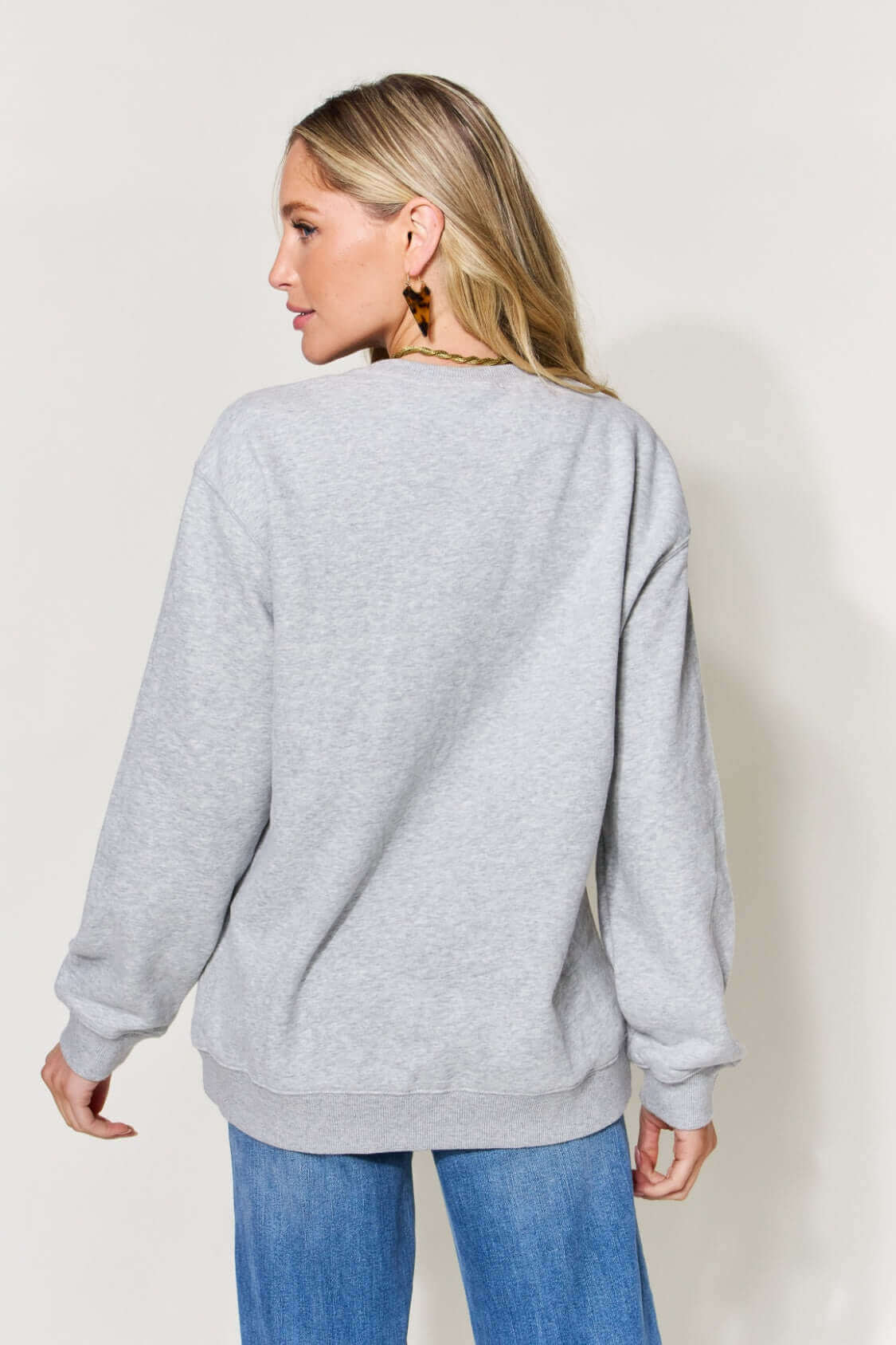 SIMPLY LOVE Full Size Letter Graphic Long Sleeve Sweatshirt at Bella Road