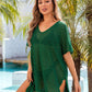 BELLA ROAD Openwork Slit Scoop Neck Cover Up at Bella Road