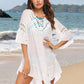 BELLA ROAD Backless Cutout Three-Quarter Sleeve Cover Up at Bella Road