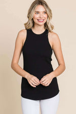 CULTURE CODE Full Size Ribbed Round Neck Tank at Bella Road