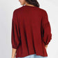 TASHA APPAREL Drop Shoulder Puff Sleeve Top at Bella Road