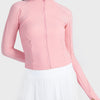 Millennia Zip-Up Long Sleeve Sports Jacket - Carnation Pink