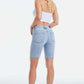 BAYEAS Mid Rise Stretch Denim Shorts at Bella Road