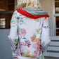 TASHA APPAREL Full Size Floral Zip Up Hoodie at Bella Road