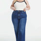 BAYEAS Full Size High Waist Cat's Whisker Wide Leg Jeans at Bella Road