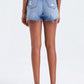 BAYEAS High Rise Bandless Denim Shorts at Bella Road