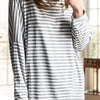 Bella Road Striped Round Neck Long Sleeve Top - Stripe