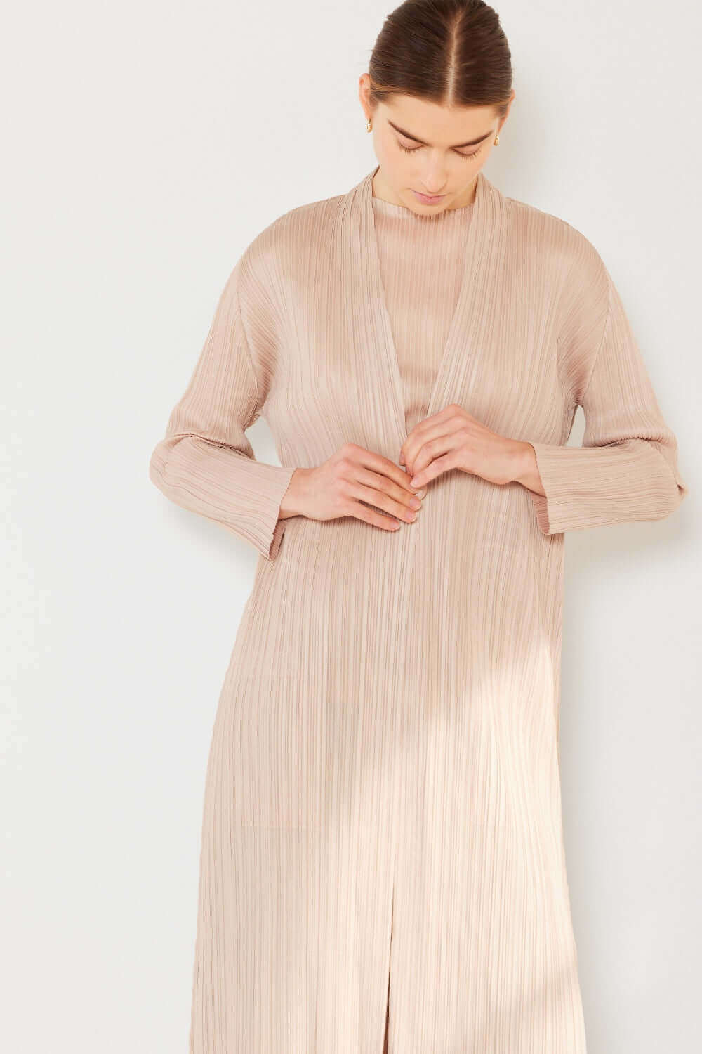 MARINA WEST SWIM Pleated Long Sleeve Cardigan at Bella Road