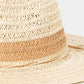 FAME Contrast Straw Braided Sun Hat at Bella Road