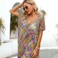 BELLA ROAD Openwork Contrast Short Sleeve Cover-Up at Bella Road