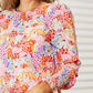 DOUBLE TAKE Floral Print Long Puff Sleeve Blouse at Bella Road