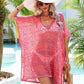 BELLA ROAD Slit Openwork V-Neck Cover Up at Bella Road