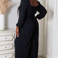 DOUBLE TAKE Square Neck Jumpsuit with Pockets at Bella Road