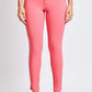 Hyperstretch Mid-Rise Skinny Jeans in vibrant pink by YMI Jeans, featuring a comfortable and flattering fit with stretchy fabric and chic style.