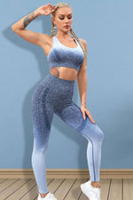 BELLA ROAD Gradient Sports Tank and Leggings Set at Bella Road