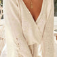 BELLA ROAD Tied Surplice Long Sleeve Cover Up at Bella Road