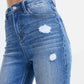 BAYEAS Full Size High Waist Distressed Raw Hew Skinny Jeans at Bella Road