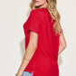 BASIC BAE Full Size V-Neck High-Low T-Shirt at Bella Road