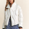 J.NNA Quilted Mock Neck Puffer Jacket - Winter Glass