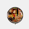 Nicole Lee USA Print Metallic Circular Large Pill Case - Cupcake Girl