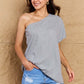 in My Groove One Shoulder Loose Top