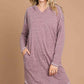 CULTURE CODE Full Size Hooded Long Sleeve Sweater Dress at Bella Road