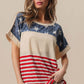 American Flag Theme Short Sleeve T-Shirt