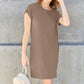 BASIC BAE Full Size Round Neck Short Sleeve Dress with Pockets at Bella Road