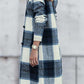 DOUBLE TAKE Full Size Plaid Button Up Lapel Collar Coat at Bella Road