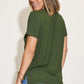 BASIC BAE Full Size V-Neck High-Low T-Shirt at Bella Road