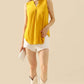 NINEXIS Full Size Notched Sleeveless Top at Bella Road