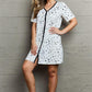 MOON NITE Quilted Quivers Button Down Sleepwear Dress at Bella Road