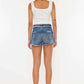 KANCAN Distressed Button Fly Denim Shorts at Bella Road