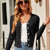 Bella Road Button Up Long Sleeve Cardigan - Black