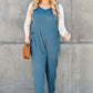 DOUBLE TAKE Full Size Sleeveless Straight Jumpsuit at Bella Road