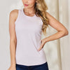 Round Neck Slim Tank | Full Size - Lilac