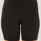 High Waist Seam Detail Active Shorts