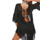 BELLA ROAD Backless Cutout Three-Quarter Sleeve Cover Up at Bella Road