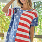 American Flag Theme Short Sleeve T-Shirt