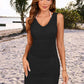 BELLA ROAD Openwork Wide Strap Cover-Up Dress at Bella Road