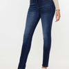 Kancan Mid Rise Gradient Skinny Jeans - Dark