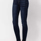 High Waist Handsand Skinny Jeans by Judy Blue Jeans on model, highlighting flattering fit and modern silhouette, perfect for various occasions