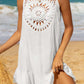 Cutout Round Neck Wide Strap Cover-Up