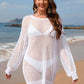 BELLA ROAD Backless Boat Neck Long Sleeve Cover Up at Bella Road