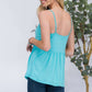 CELESTE Full Size V-Neck Backless Cami at Bella Road