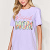 Letter Graphic Round Neck Short Sleeve T-Shirt | Full Size - Lavender