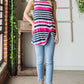 HEIMISH Full Size Striped Twist Knot Round Neck Tank at Bella Road