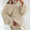 Bella Road V-Neck Long Sleeve Sweater - Dust Storm