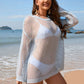 BELLA ROAD Openwork Dropped Shoulder Long Sleeve Cover-Up at Bella Road