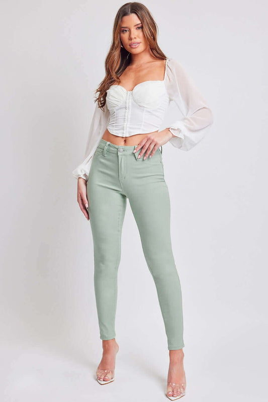YMI JEANSWEAR Hyperstretch Mid-Rise Skinny Jeans at Bella Road